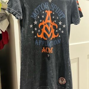 Affliction women’s fitted short sleeve top